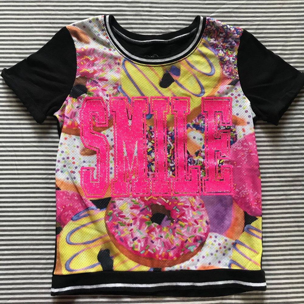 🌵 Justice Graphic Tshirt Smile Colorful Donuts